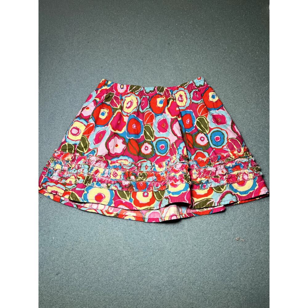 LL bean floral corduroy cotton skirt girls 5-6‎ fairy dainty cottage summer